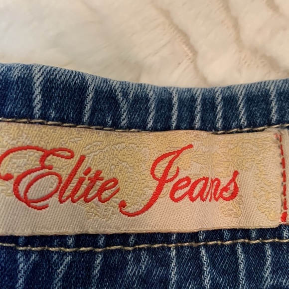 Elite Jeans Pullon with Elastic Waist. NWOT. Acid Washed in Size 5/6. - Picture 2 of 6